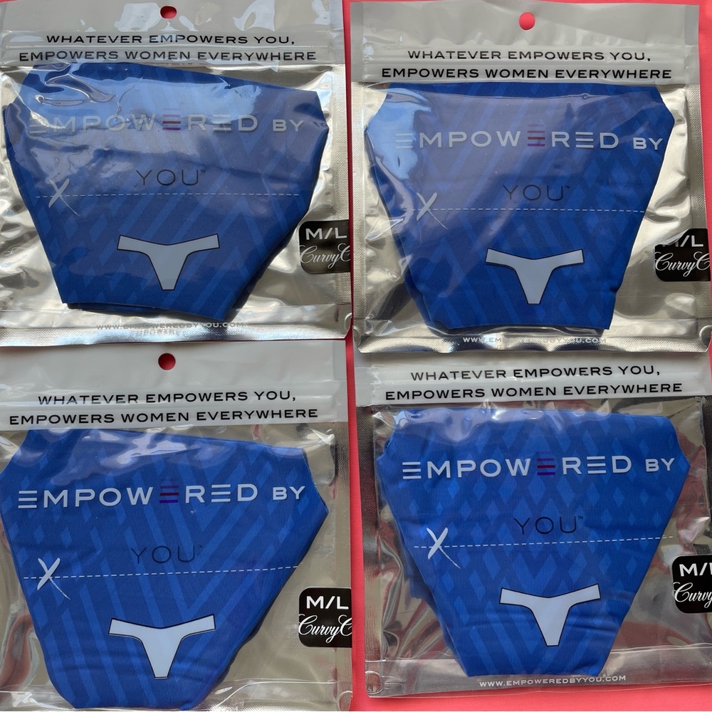 Empowered by You 4-Pack No-Show Thong Panties